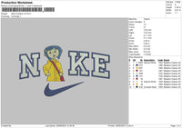 Nike Caroline V3 Embroidery File 6 sizes