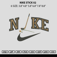 Nike Stick 02 Embroidery File 6 Sizes