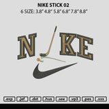 Nike Stick 02 Embroidery File 6 Sizes