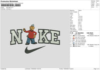 Nike Mat Embroidery File 6 sizes