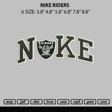 Nike Riders Embroidery File 6 sizes