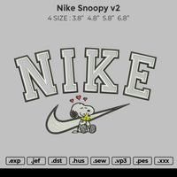 Nike Snoopy v2 Embroidery