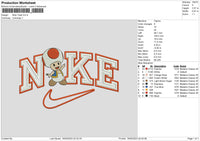 Nike Toad Embroidery File 6 sizes