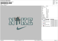 Nike Tom v2  Embroidery File 6 sizes