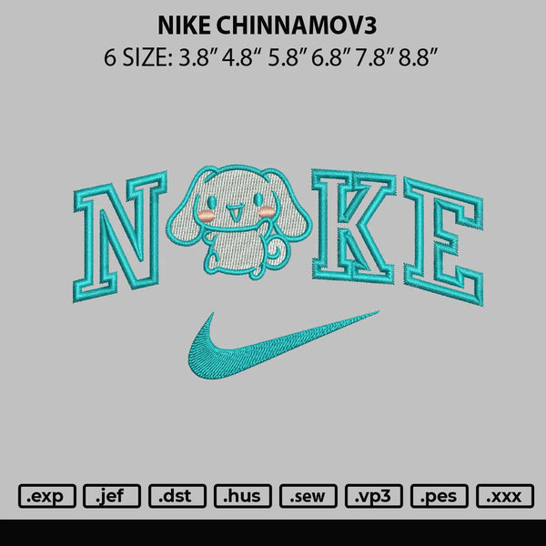 Nike ChinnamoV3 Embroidery File 6 sizes