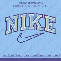 Nike Double Outlines Embroidery