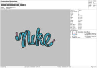 Nike Shoelace Embroidery