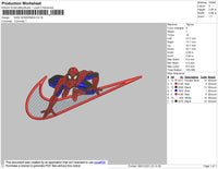 Nike Spiderman Embroidery