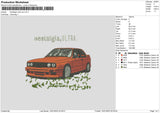 Nostalgia Ultra Car Embroidery File 6 sizes