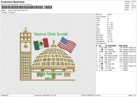 Nuevo Club Social Embroidery