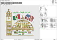 Nuevo Club Social Embroidery