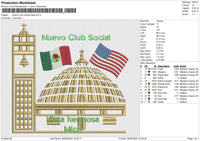 Nuevo Club Social Embroidery