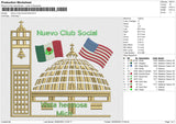 Nuevo Club Social Embroidery