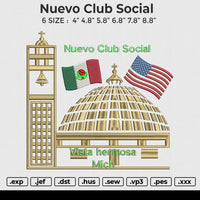Nuevo Club Social Embroidery