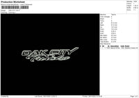 Oak City Embroidery File 6 sizes