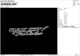 Oak City Embroidery File 6 sizes