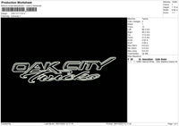 Oak City Embroidery File 6 sizes