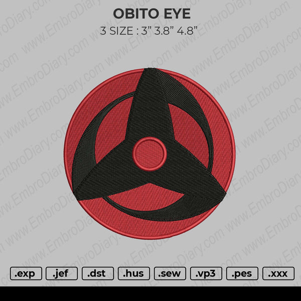 Obito Eye Embroidery