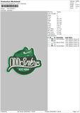 Odd Snkrs Embroidery File 6 sizes