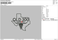 Old300 Embroidery File 6 sizes