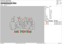 One Direction Embroidery