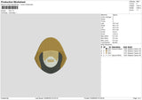 Obi Embroidery File 6 sizes