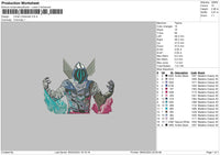 Omen Embroidery File 6 sizes