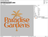 paradise gardens Embroidery