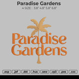 paradise gardens Embroidery