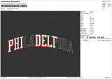 PHILADEPHIA Embroidery