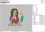 Pink Love Embroidery File 6 sizes