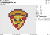 PIXEL PIZZA 5 COLOR  Embroidery