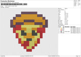 PIXEL PIZZA 5 COLOR  Embroidery