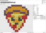 PIXEL PIZZA 5 COLOR  Embroidery