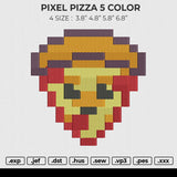 PIXEL PIZZA 5 COLOR  Embroidery