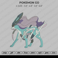 Pokemon Go Embroidery
