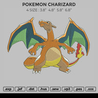 Pokemon Charizard Embroidery
