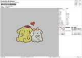 Ppompurin Embroidery File 6 sizes