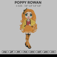 Poppy Rowan Embroidery