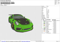 PORSCHE CAR Embroidery