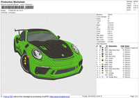 PORSCHE CAR Embroidery