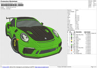 PORSCHE CAR Embroidery