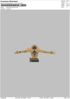 Portgas d ace v2  Embroidery File 6 sizes
