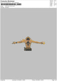Portgas d ace v2  Embroidery File 6 sizes