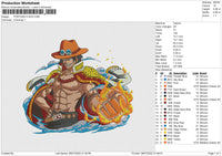 PORTGAS D ACE Embroidery
