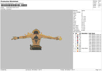 Portgas d ace v2  Embroidery File 6 sizes