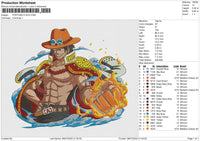 PORTGAS D ACE Embroidery