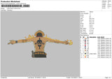 Portgas d ace v2  Embroidery File 6 sizes
