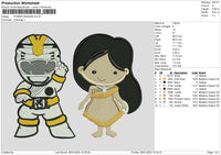 P Ranger Embroidery File 6 sizes