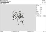 Promise Sign03 Embroidery File 6 sizes